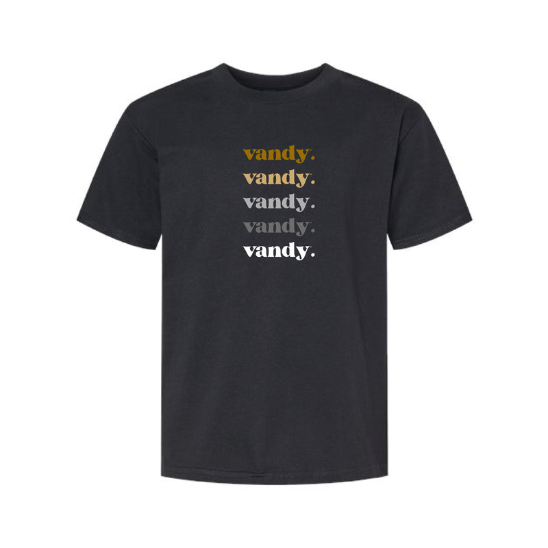 The Vandy Repeat | Pitch Black Youth Tee
