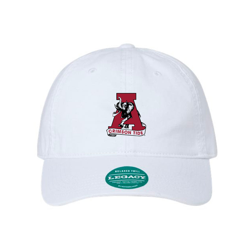 The Vintage Alabama A Embroidered | White Legacy Dad Hat