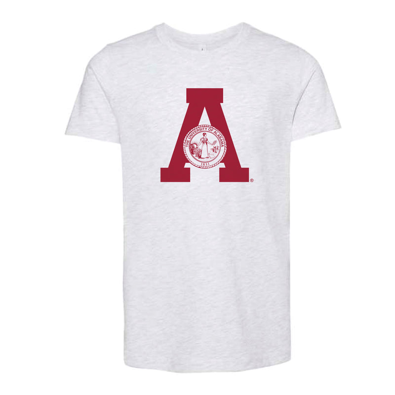 The Throwback Alabama A Seal | Youth Ash Tee