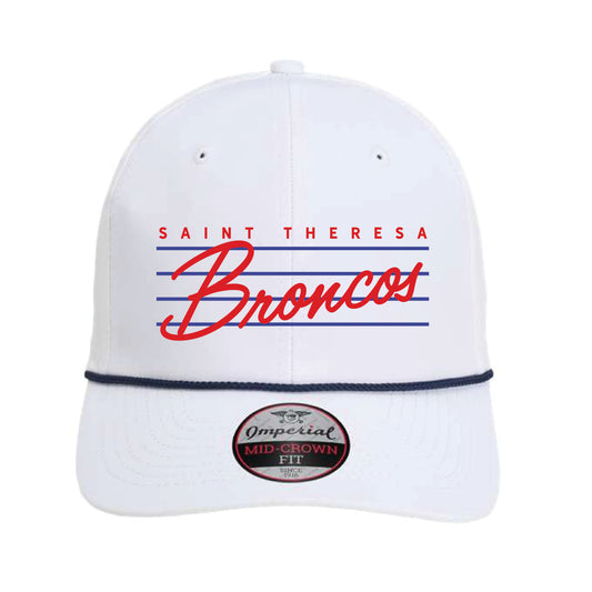 The Vintage Broncos Script Hat | White Imperial Hat