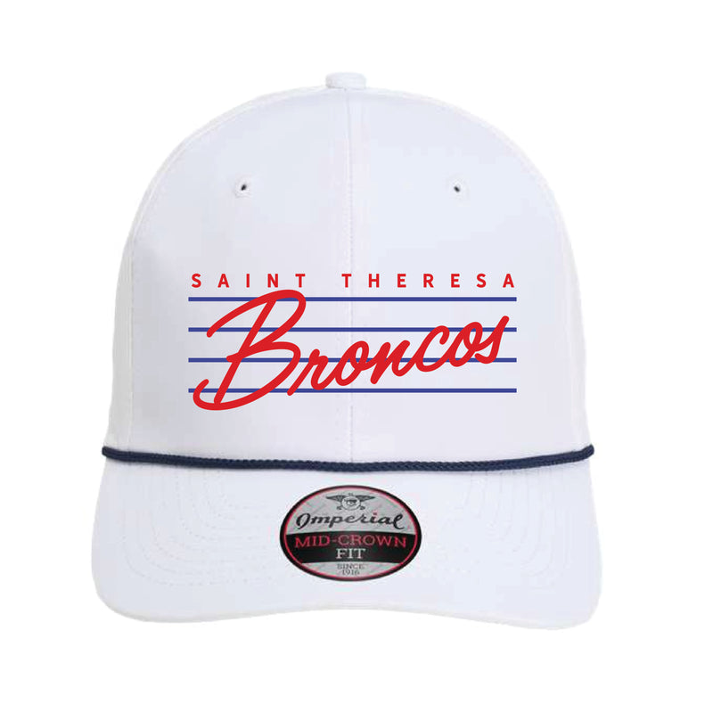 The Vintage Broncos Script Hat | White Imperial Hat