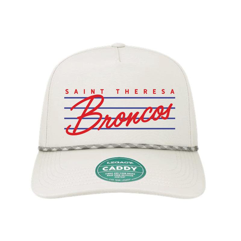 The Vintage Broncos Script Hat | White Legacy Hat
