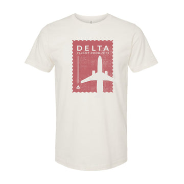 The Vintage Delta Stamp | Vintage White Oversized Tee