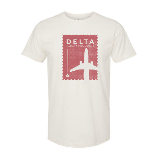 The Vintage Delta Stamp | Vintage White Oversized Tee