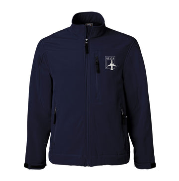 The Vintage Delta Stamp | Embroidered Navy Waterproof Jacket
