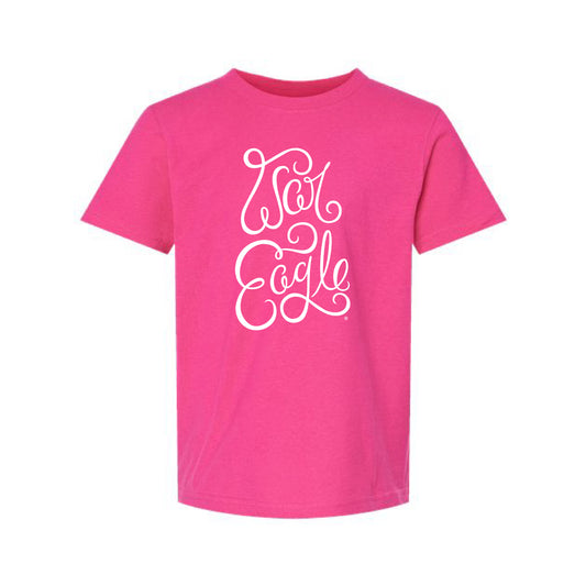 The War Eagle Script | Fuchsia Youth Tee