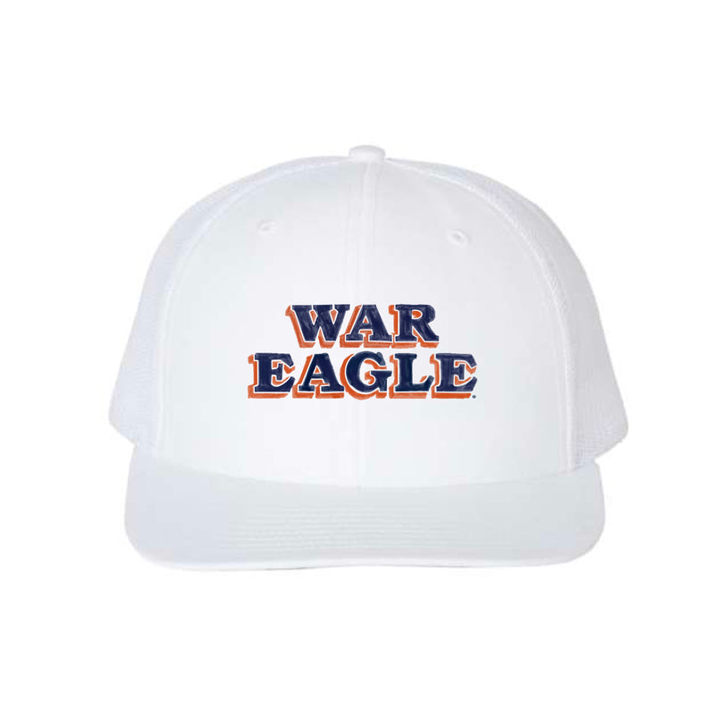 The War Eagle Wall Embroidered | White Richardson Trucker Cap