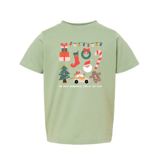 The Wonderful Christmas | Toddler Sage Tee