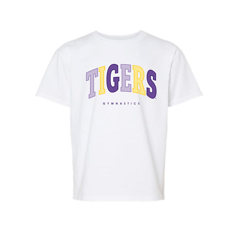 The Tigers Arch Gymnastics | White Youth Tee