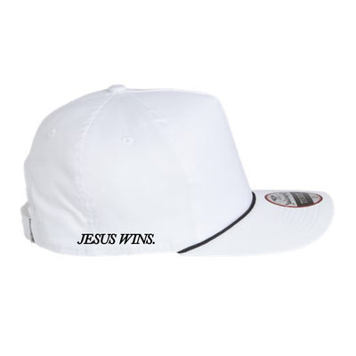 The Zeal for Your House | Embroidered White/Black Cap