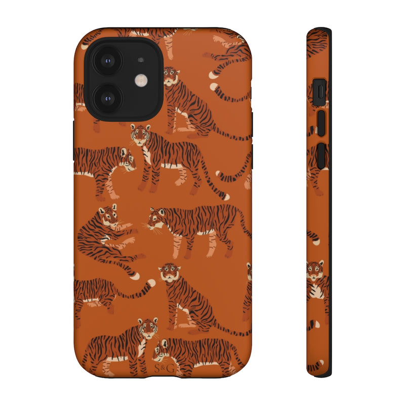 The Tiger Pattern Rust | Phone Case