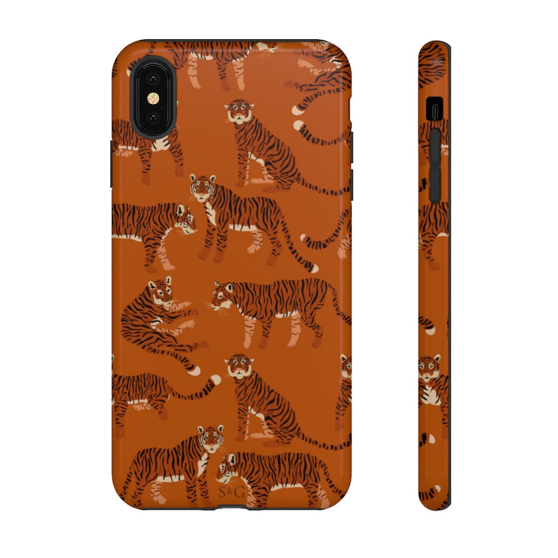 The Tiger Pattern Rust | Phone Case