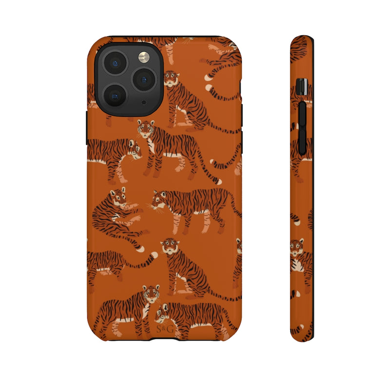 The Tiger Pattern Rust | Phone Case