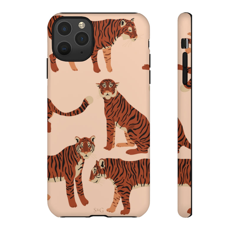 The Tiger Pattern Peach | Phone Case