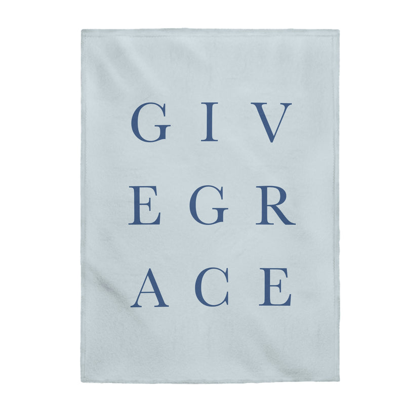 The Give Grace | Velveteen Plush Blanket