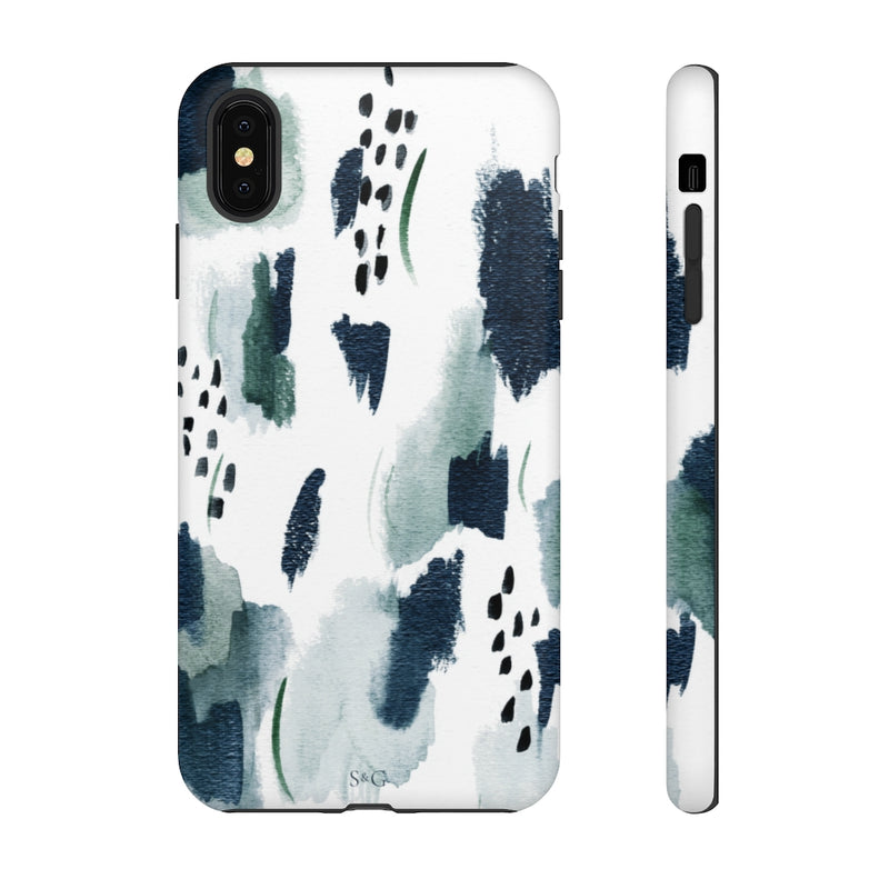 The Navy Abstract Pattern | Phone Case