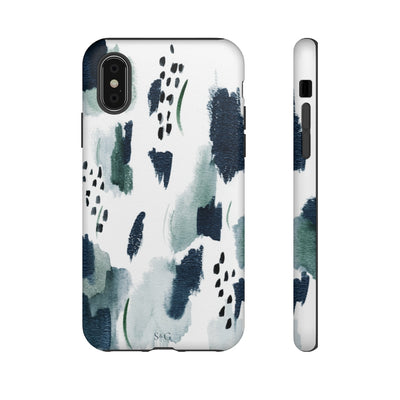The Navy Abstract Pattern | Phone Case