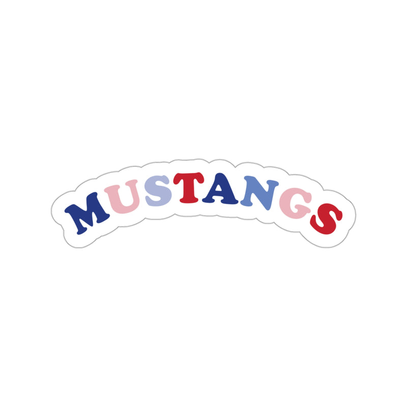 The Mustangs Rainbow Arch | Sticker