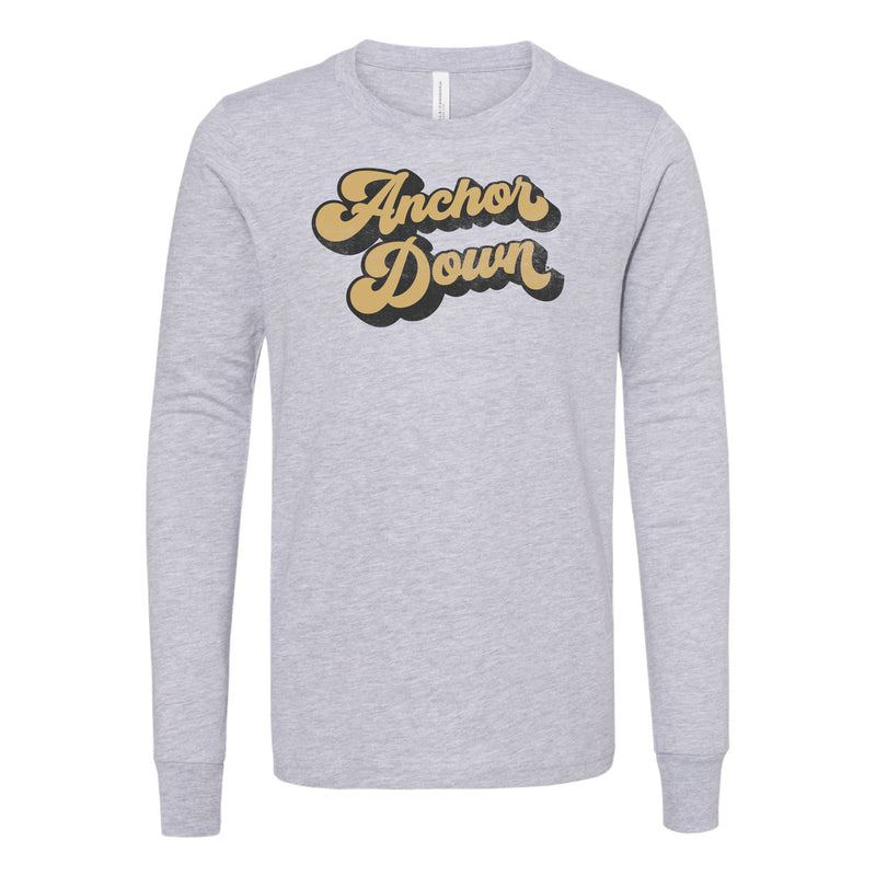 The Anchor Down Script | Athletic Heather Kids Long Sleeve
