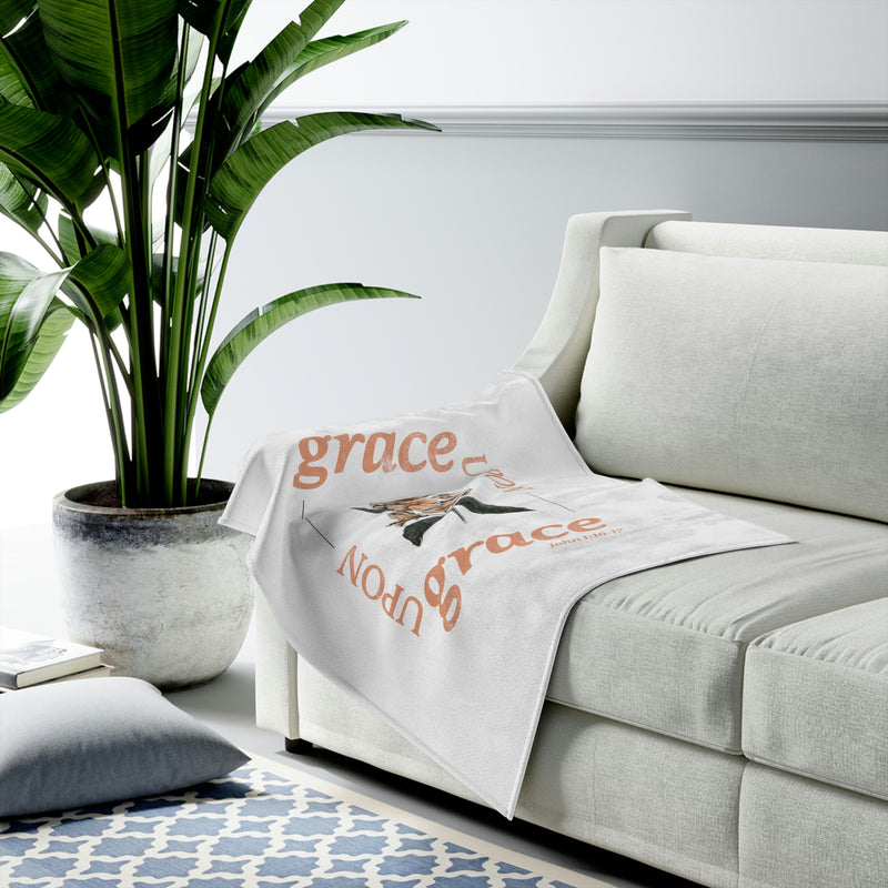 The Grace Upon Grace | Velveteen Plush Blanket