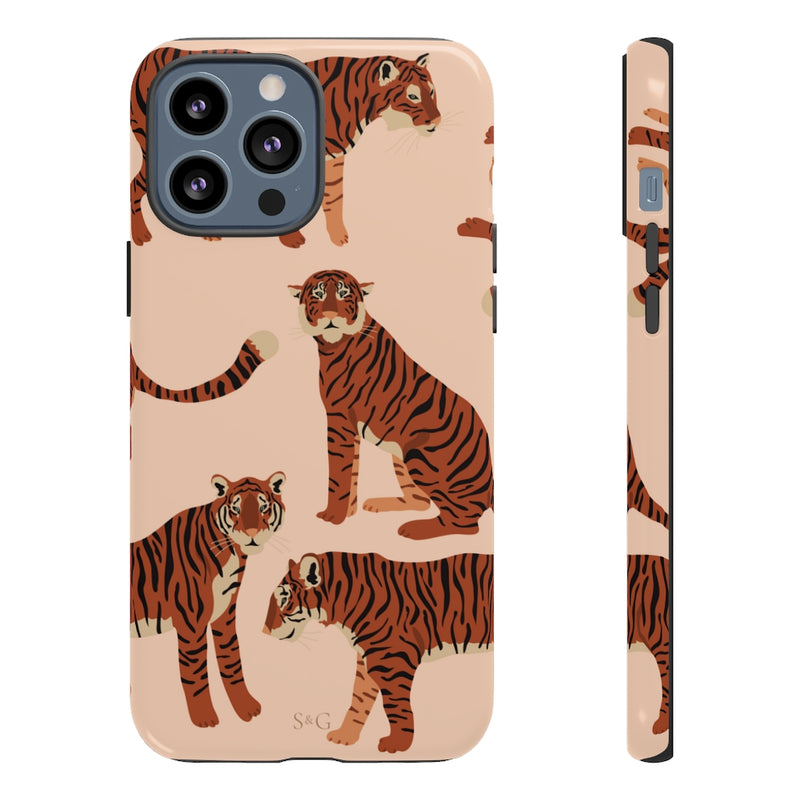 The Tiger Pattern Peach | Phone Case
