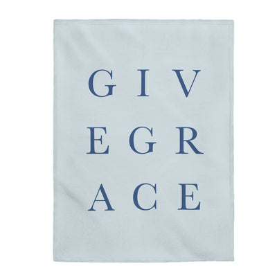 The Give Grace | Velveteen Plush Blanket